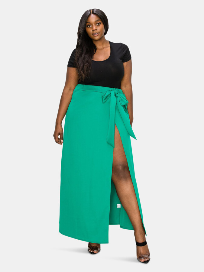 plus size wrap skirts