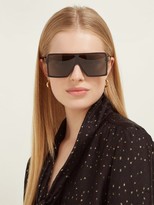 Thumbnail for your product : Saint Laurent Betty Square-frame Acetate Sunglasses - Black