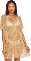 Thumbnail for your product : Becca BECCA Golden Metallic Crochet Tunic Cover-Up (Gold) Women's Swimwear