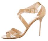 Thumbnail for your product : Jimmy Choo Patent Leather Crossover Sandals