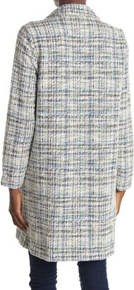 Melloday plaid knit coat Clearance