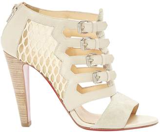 Christian Louboutin Beige Leather Sandals