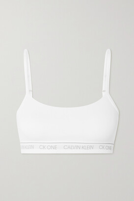 Calvin Klein Underwear - Ck One Cotton-blend Jersey Bralette - White