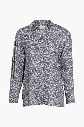 Charli Heidi floral-print sateen shirt