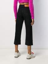 Thumbnail for your product : GCDS High-Waist Cropped Jeans