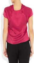 Thumbnail for your product : Roland Mouret Groby washed silk-satin top