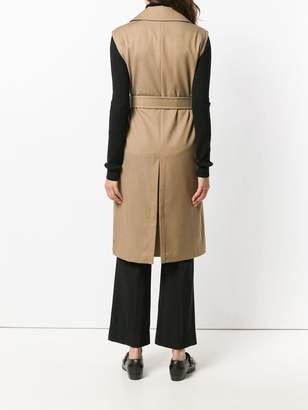 Max Mara double-breasted trench gilet