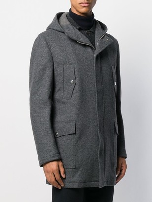Eleventy Hooded Parka Coat
