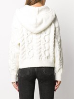 Thumbnail for your product : IRO Hooded Cable-Knit Cardigan