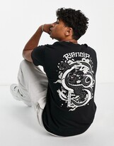 Thumbnail for your product : Ripndip mystic jerm t-shirt in black with chest and back print