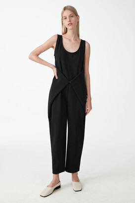 cos black jumpsuit