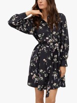 Thumbnail for your product : MANGO Floral Belt Dress, Black