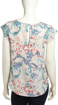 Thumbnail for your product : Joie Rancher B Graph Print Blouse, Peach Bloom