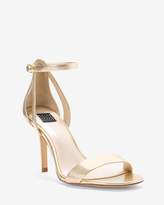 Thumbnail for your product : White House Black Market Gold Strappy Mid-Heel Sandals
