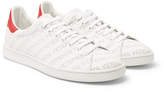 Thumbnail for your product : Vetements Perforated-Logo Leather Sneakers