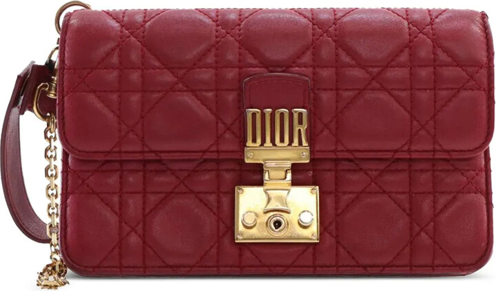 Christian Dior Pre-Owned 2017 Lambskin Cannage DiorAddict Wristlet clutch bag