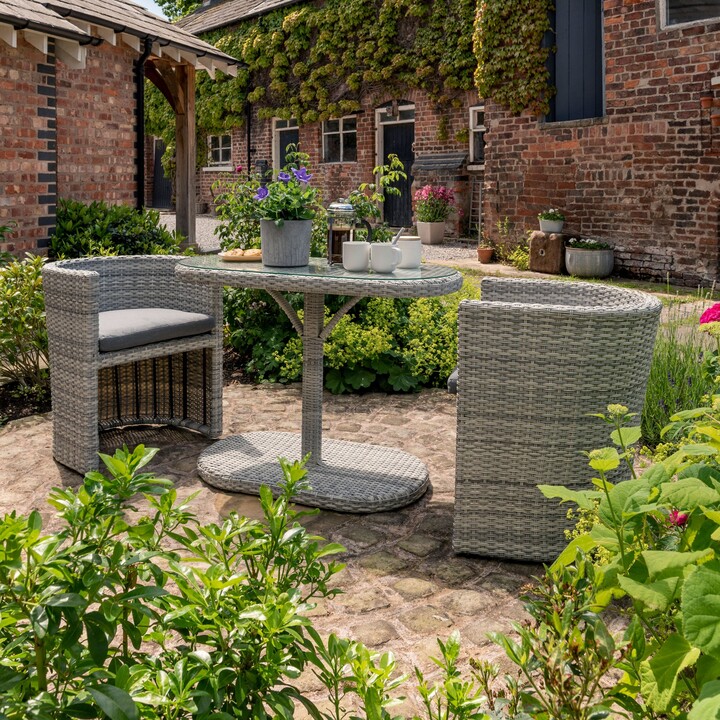 Dunelm Morston 2 Seater Bistro Set Grey ShopStyle Outdoor Furniture