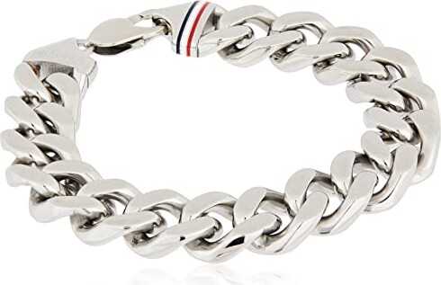 Tommy Men's Jewelry Stainless Steel Chunk Chain Bracelet - ShopStyle