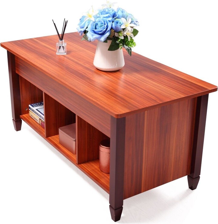 Oldken Office Lifting Coffee Table Laptop Desk With Storage