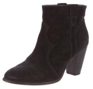 Zimmermann Suede Round-Toe Ankle Boots