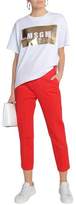 Thumbnail for your product : MSGM Cropped Stretch-Cady Tapered Pants