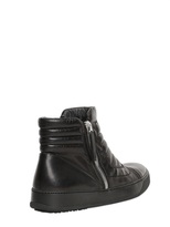 Thumbnail for your product : Bruno Bordese Zipped Nappa Leather High Top Sneakers