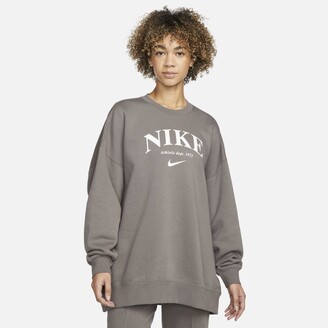 Nike Sportswear Women's Oversized Fleece Crew-Neck Sweatshirt