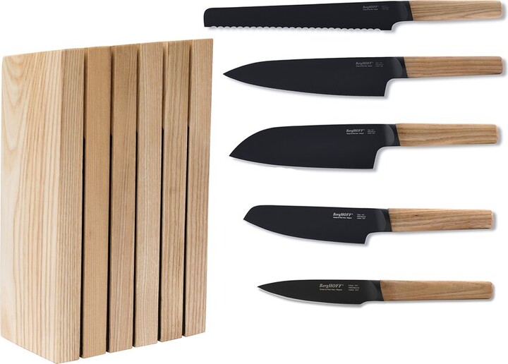 Berghoff Ron 6Pc Natural Knife Block Set