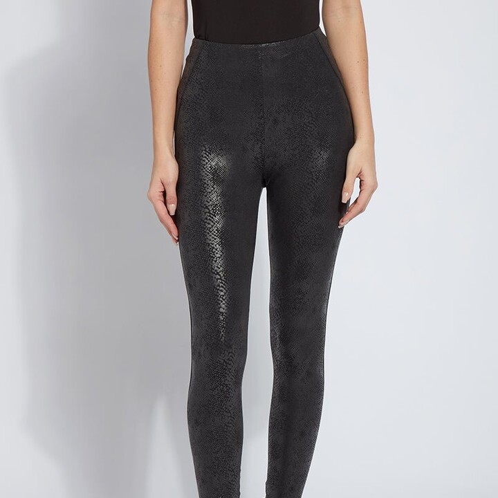 Lysse Denim Cuffed Crop High Waist Legging in Black - ShopStyle Plus Size  Pants