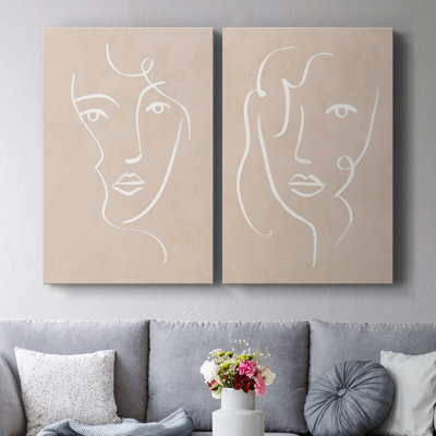 Wexford Home Curly Face I-Premium Gallery Wrapped Canvas -Ready to Hang