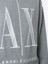 Thumbnail for your product : Armani Exchange Logo-Embroidered Crew-Neck Sweatshirt