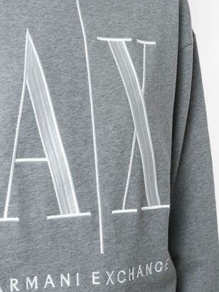 Armani Exchange Logo-Embroidered Crew-Neck Sweatshirt