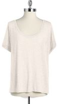 Thumbnail for your product : DKNY Heathered Hi-Lo Tee