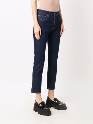 Levi's Made & Crafted Straight-Leg Cropped Jeans
