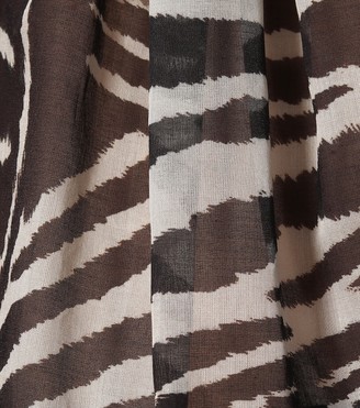 Dries Van Noten Zebra-printed cotton blouse