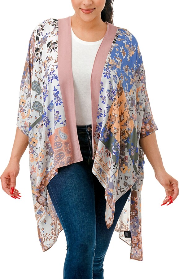 MARCUS ADLER Floral Patch Work Kimono