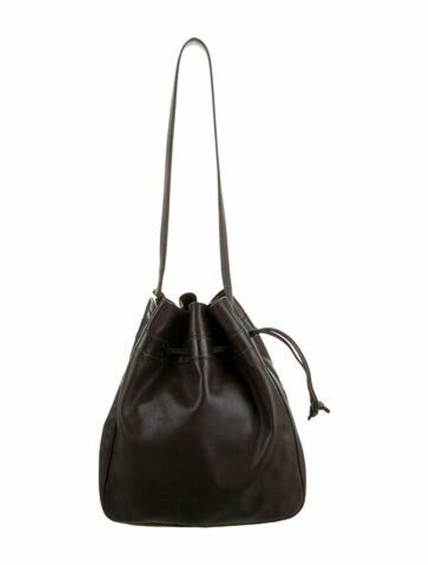 Longchamp Leather Shoulder Bag Brown ShopStyle