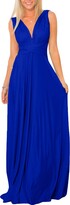 Thumbnail for your product : OBEEII Women Elegant Evening Dress Convertible Multi Way Wrap Bandage Dress Sexy Autumn Dresses for Wedding Bridesmaid Prom Cocktail Party Royal Blue L