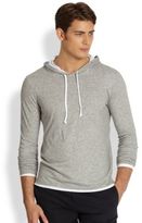 Thumbnail for your product : Vince Basic Double-Layer Hoodie