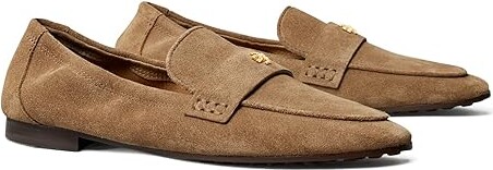 Tory Burch Ballet Loafers Women's Shoes River Rock : 5 M, Suede