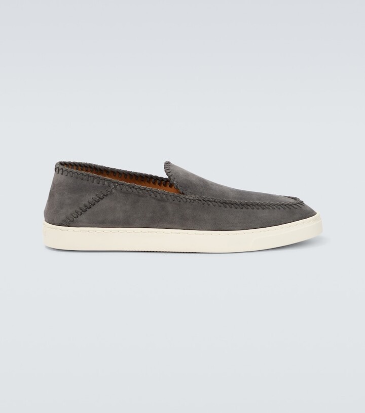 Giorgio Armani Suede slip-on sneakers