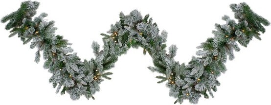 Northlight 9 ft. x 10 in. Spruce Artificial Christmas Garland, Icy White