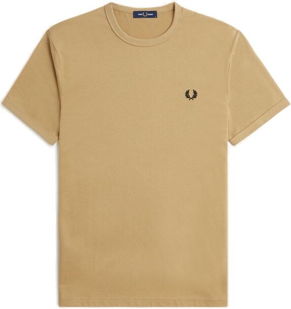 Fred Perry Ringer Logo-Embroidered Crewneck T-Shirt