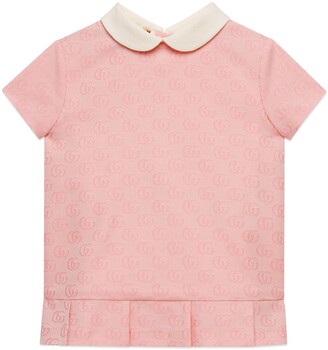 Gucci Baby GG cotton jacquard dress - ShopStyle