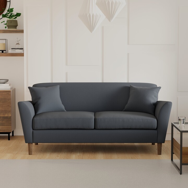 Dunelm Ernie Fabric 3 Seater Sofa Navy ShopStyle