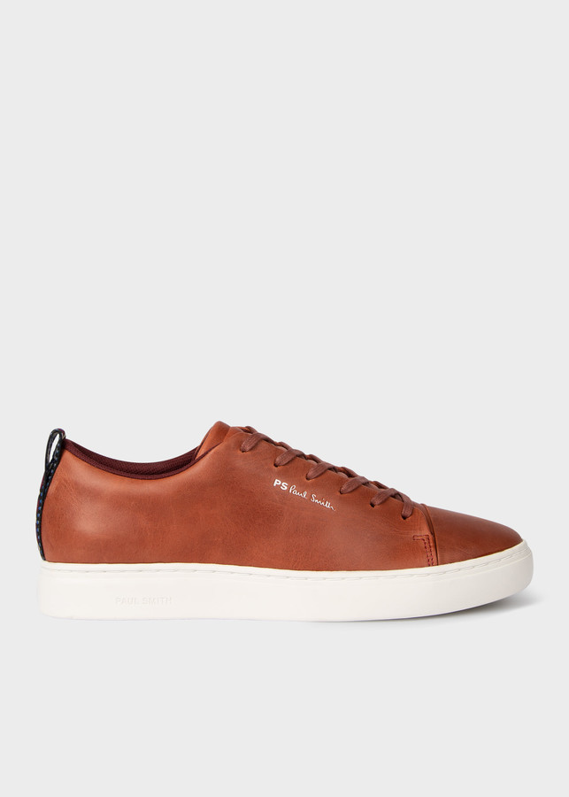 tan leather trainers