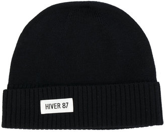 A.P.C. Hiver 87 patch knitted hat