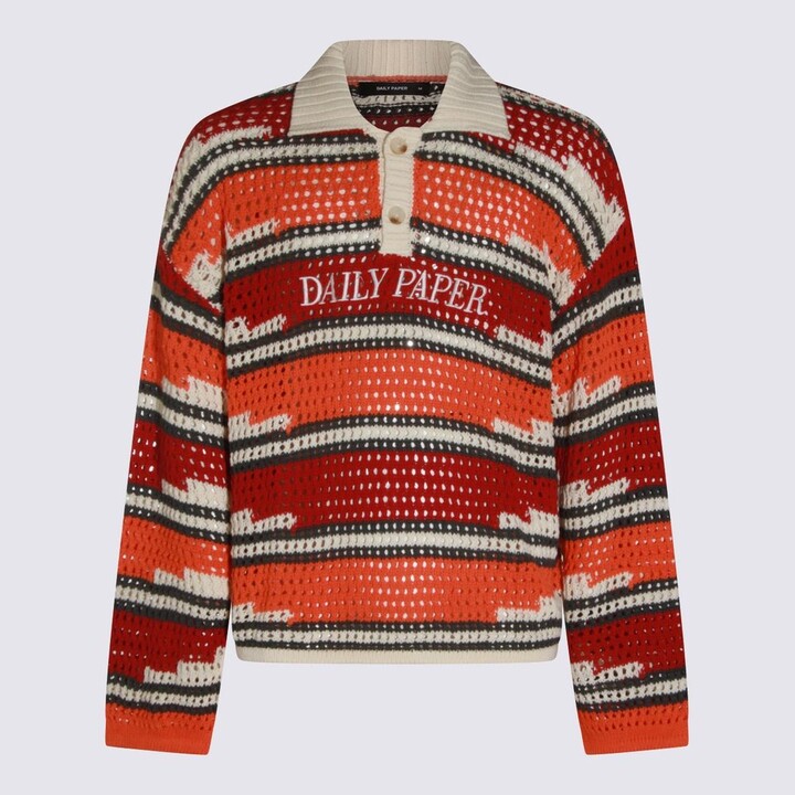 Daily Paper Uomo Striped Knitted Sweater