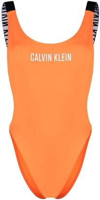 Logo-Print Detail Swimsuit