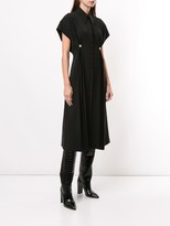 Thumbnail for your product : AKIRA NAKA Buttoned Pleated Shirt Dress